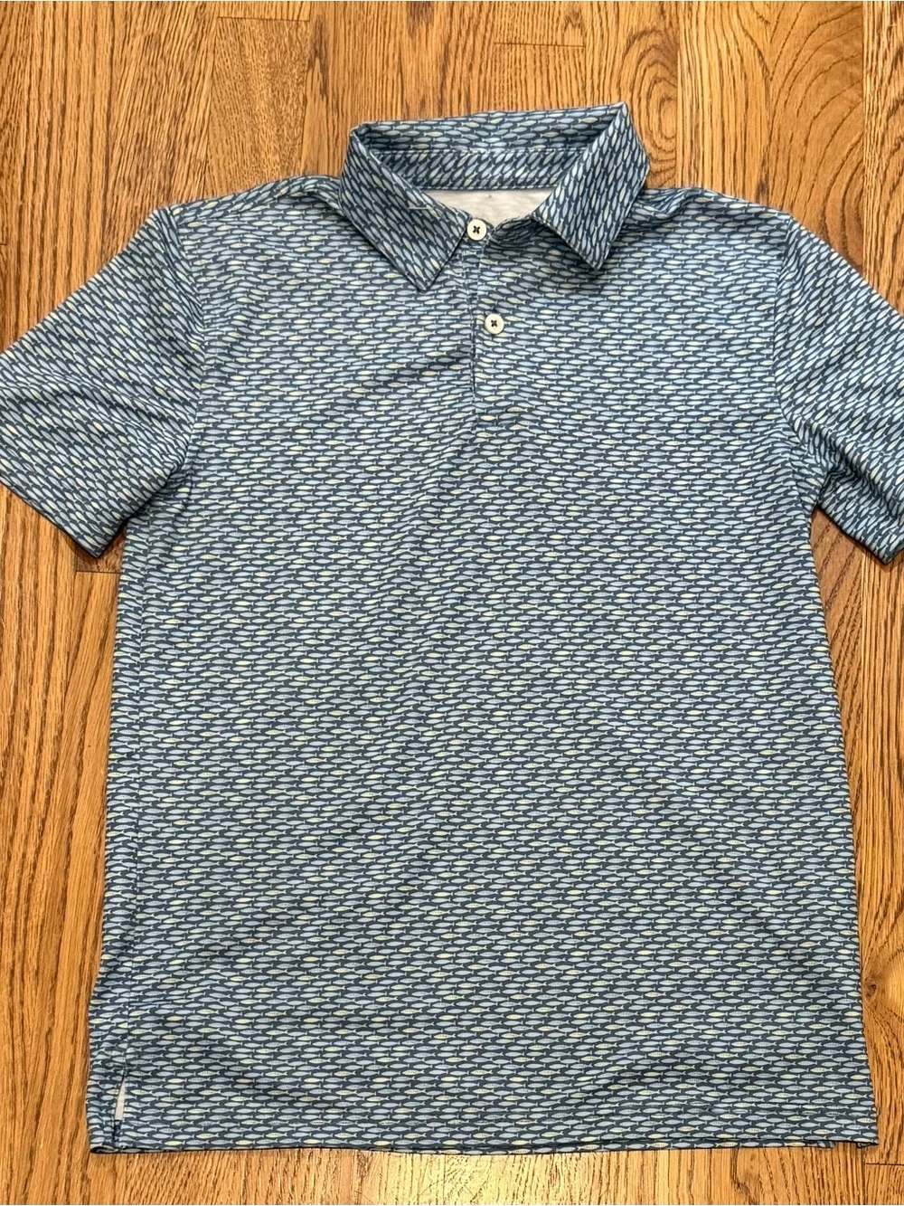 Southern Tide Men's Blue Patterned Polo